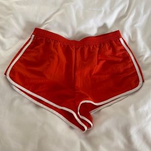 Never worn—Retro 70s style surf shorts by RVCA